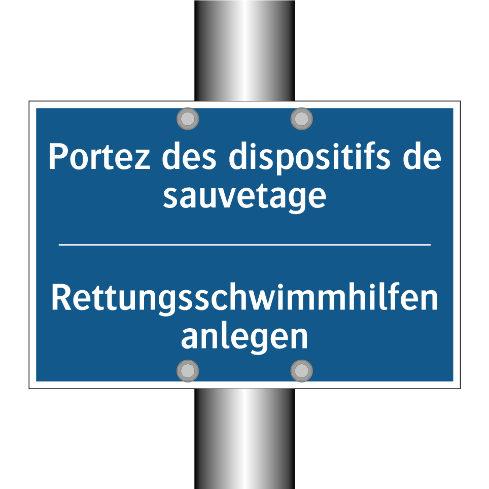 Rettungsschwimmhilfen anlegen - Portez des dispositifs de sauvetage /.../