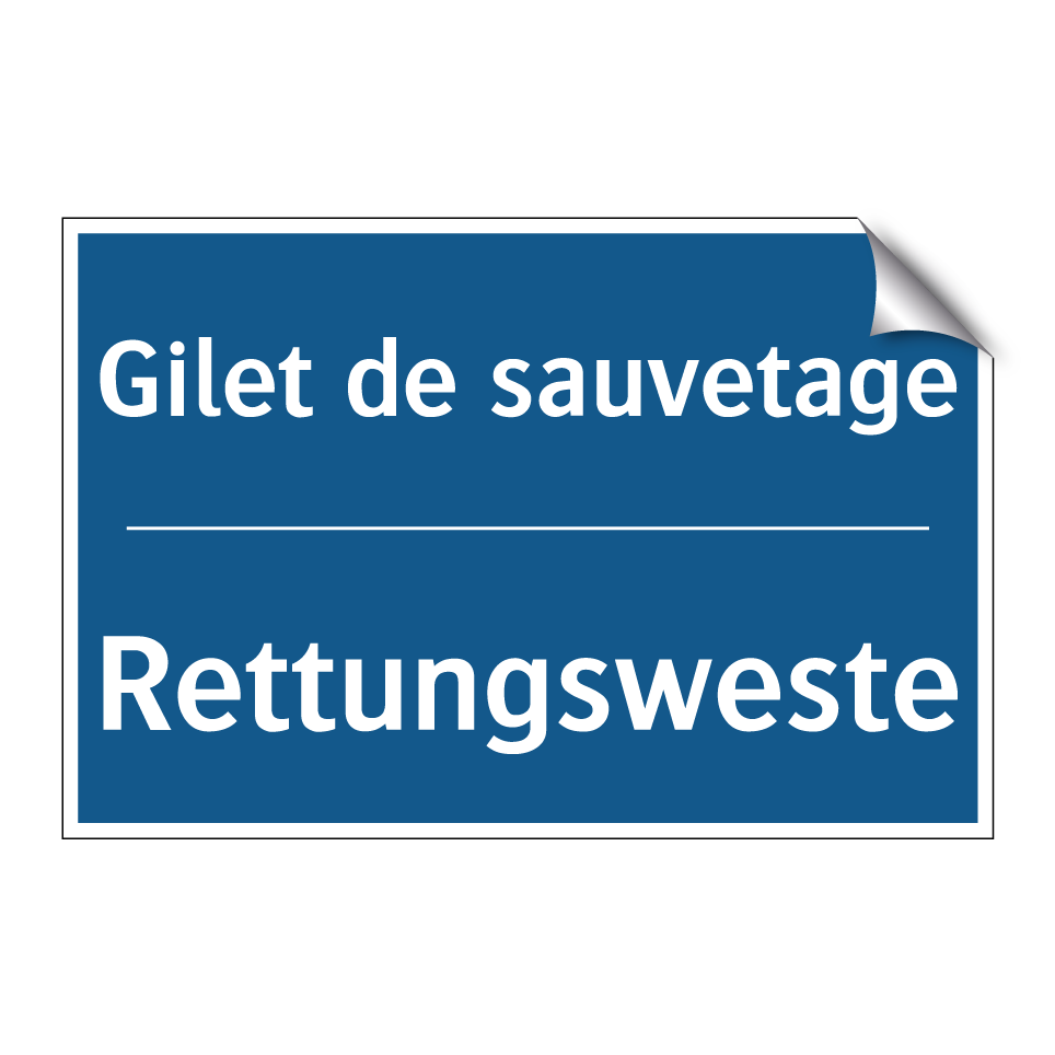 Rettungsweste - Gilet de sauvetage