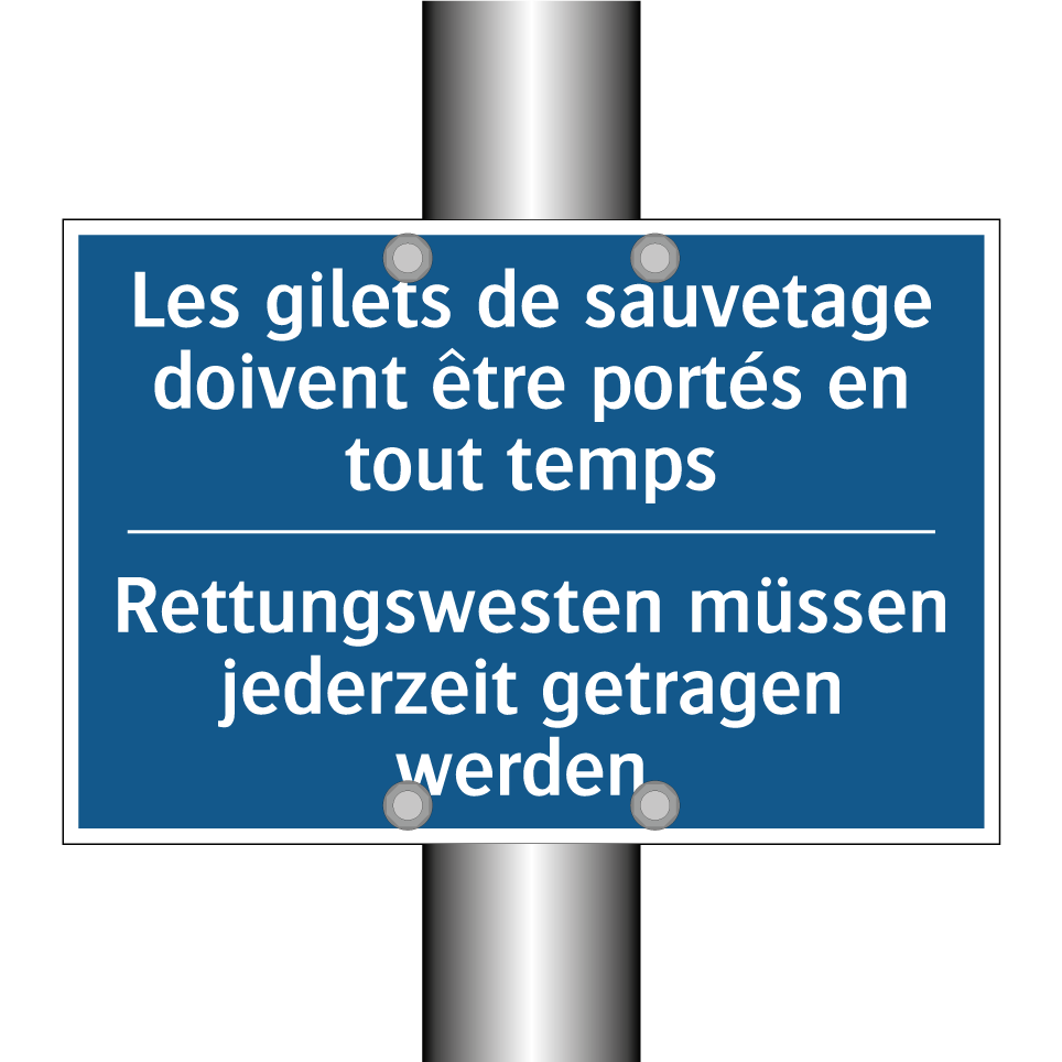 Rettungswesten müssen jederzeit  /.../ - Les gilets de sauvetage doivent  /.../