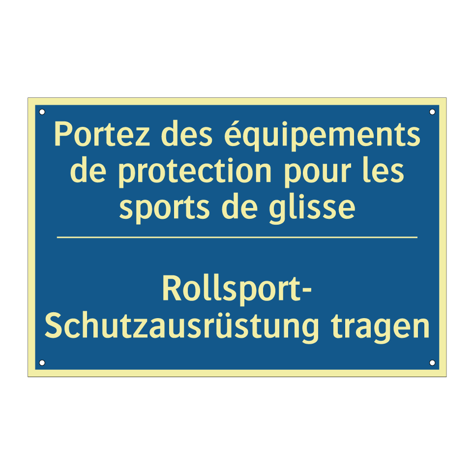 Rollsport- Schutzausrüstung tragen /.../ - Portez des équipements de protection  /.../
