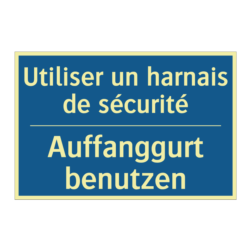 Auffanggurt benutzen - Utiliser un harnais de sécurité /.../