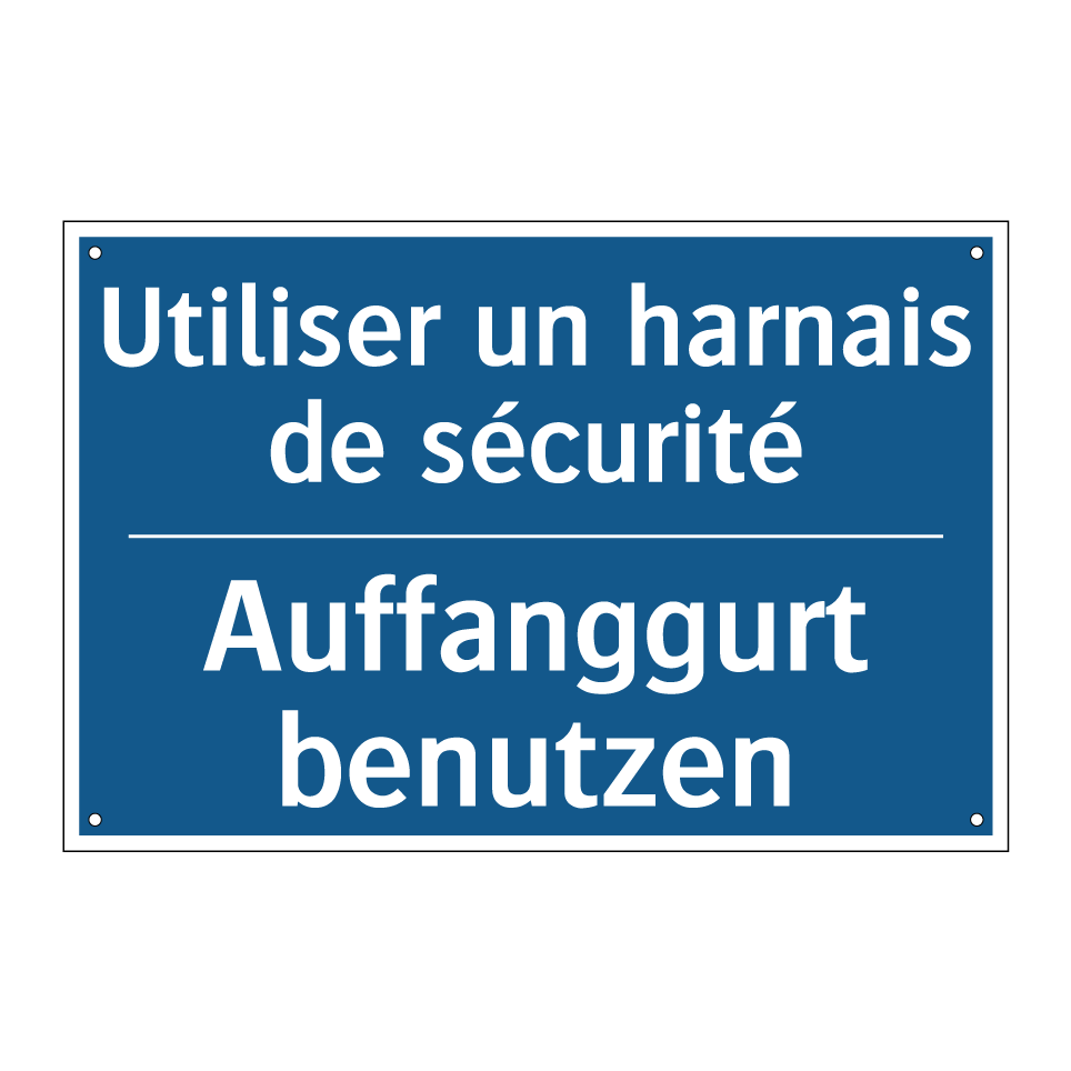 Auffanggurt benutzen - Utiliser un harnais de sécurité /.../