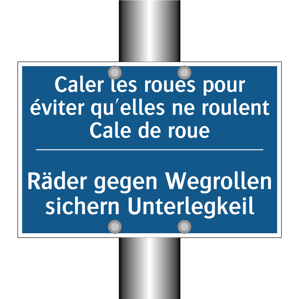 Räder gegen Wegrollen sichern  /.../ - Caler les roues pour éviter qu'elles  /.../
