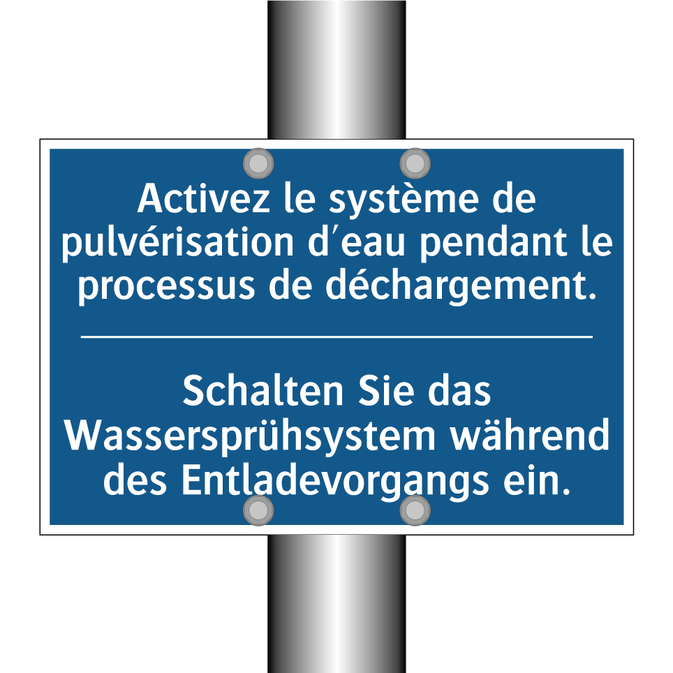 Schalten Sie das Wassersprühsystem  /.../ - Activez le système de pulvérisation  /.../