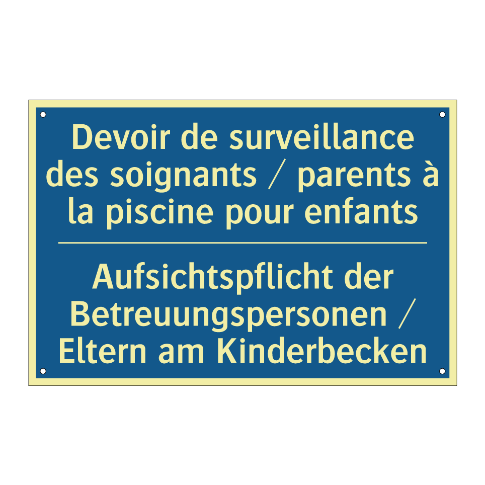 Aufsichtspflicht der Betreuungspersonen  /.../ - Devoir de surveillance des soignants  /.../