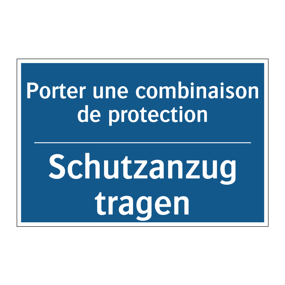 Schutzanzug tragen - Porter une combinaison de protection /.../
