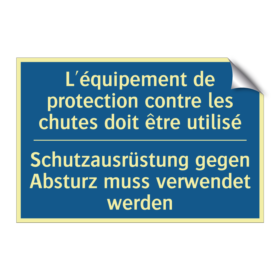 Schutzausrüstung gegen Absturz  /.../ - L'équipement de protection contre  /.../