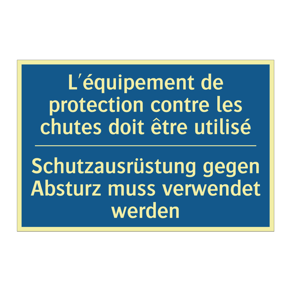 Schutzausrüstung gegen Absturz  /.../ - L'équipement de protection contre  /.../