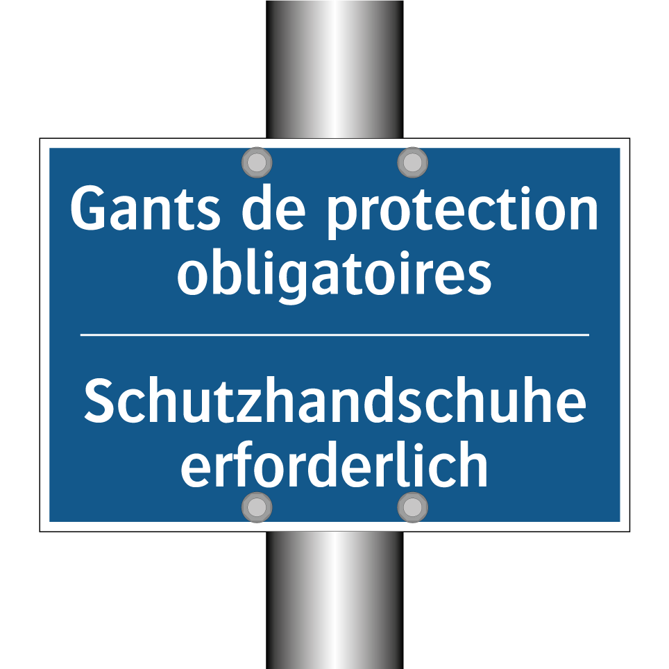 Schutzhandschuhe erforderlich - Gants de protection obligatoires /.../