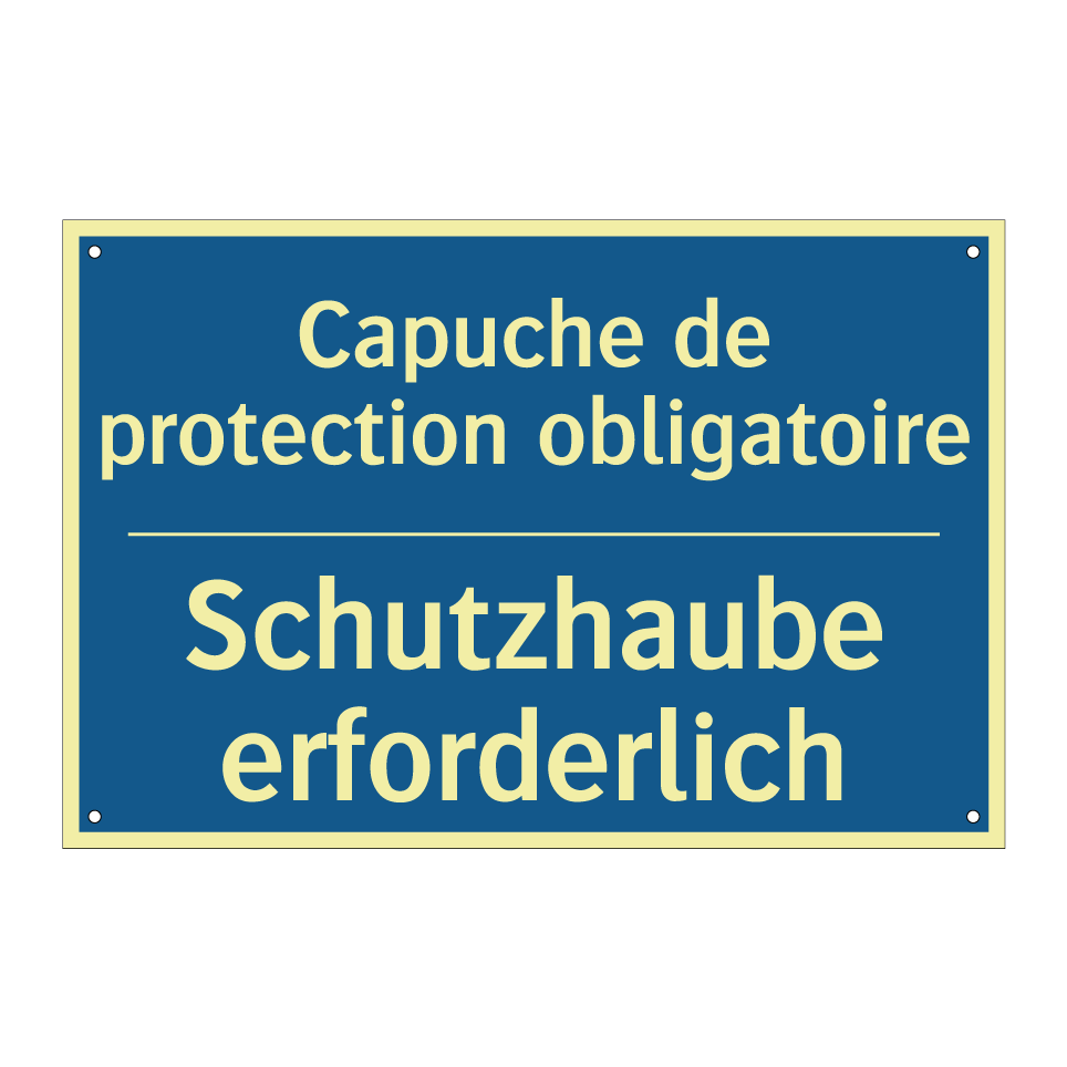 Schutzhaube erforderlich - Capuche de protection obligatoire /.../