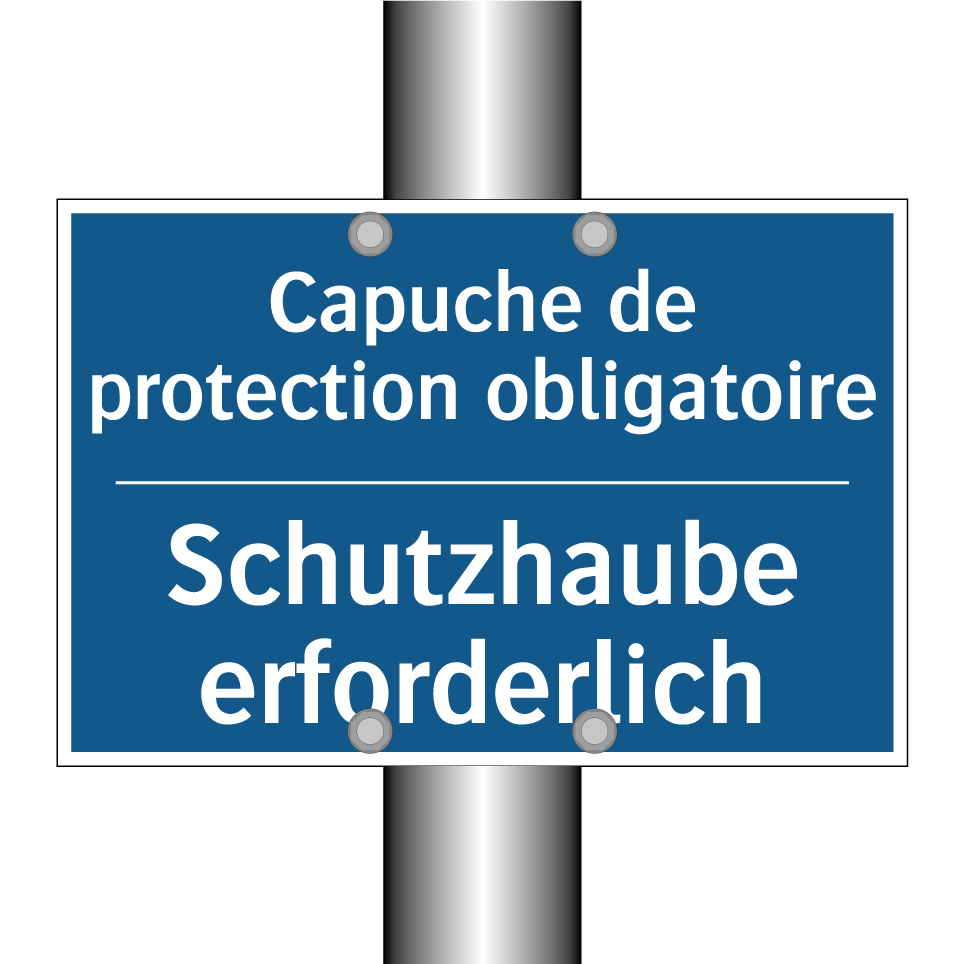 Schutzhaube erforderlich - Capuche de protection obligatoire /.../