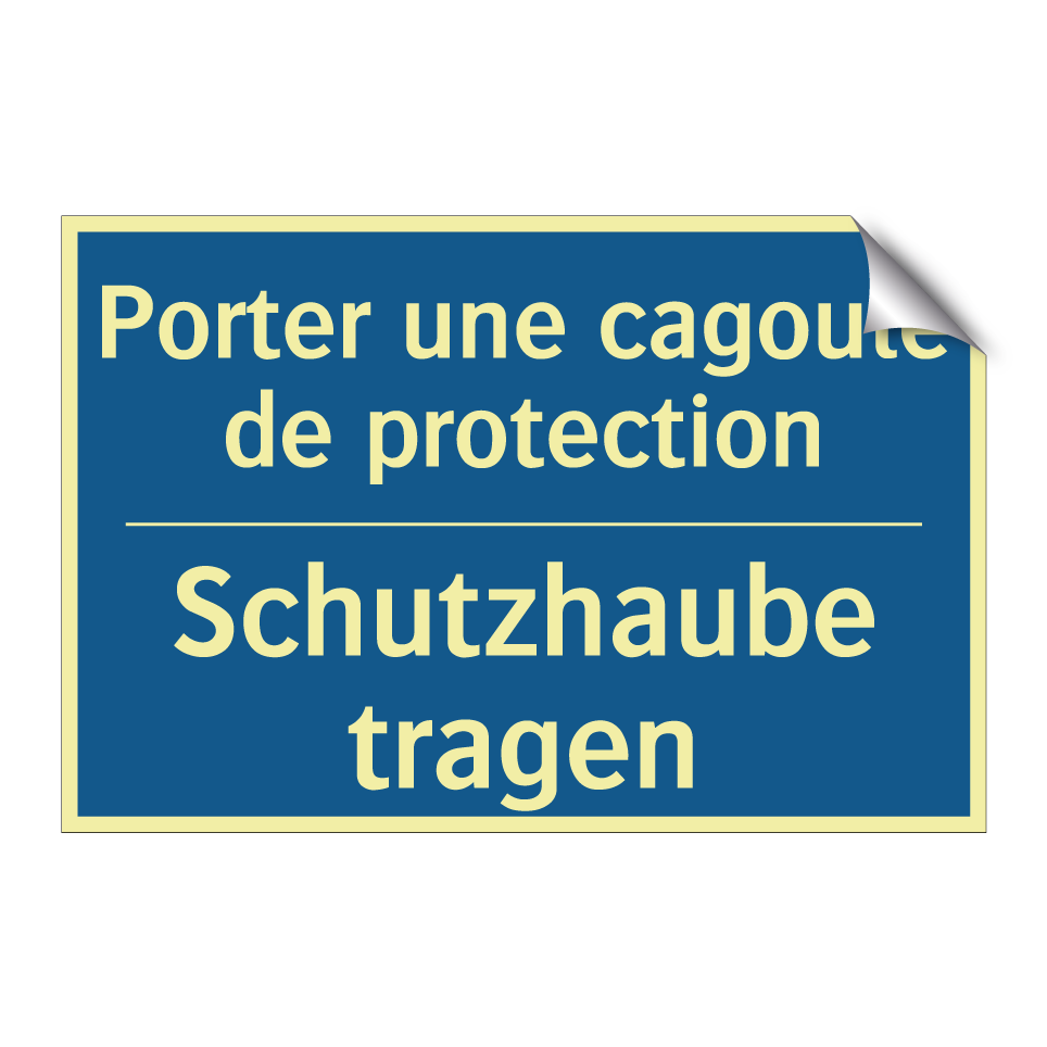 Schutzhaube tragen - Porter une cagoule de protection /.../