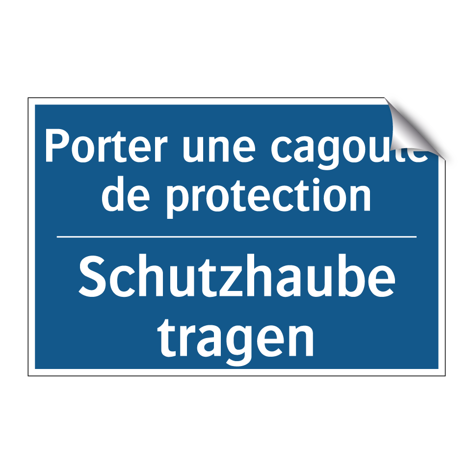 Schutzhaube tragen - Porter une cagoule de protection /.../