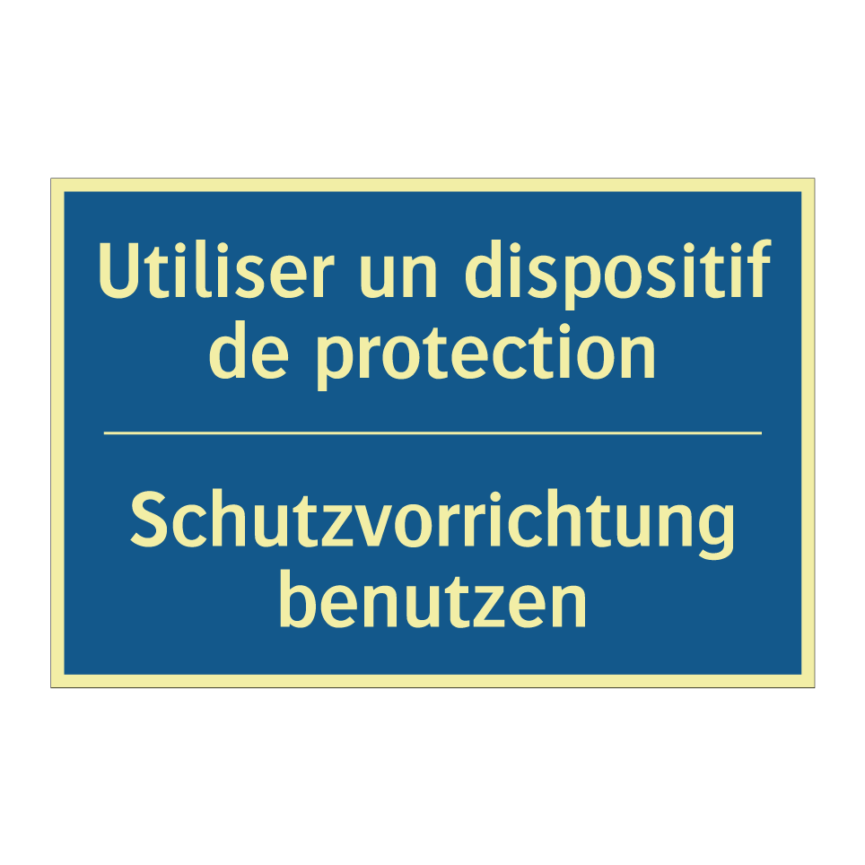 Schutzvorrichtung benutzen - Utiliser un dispositif de protection /.../