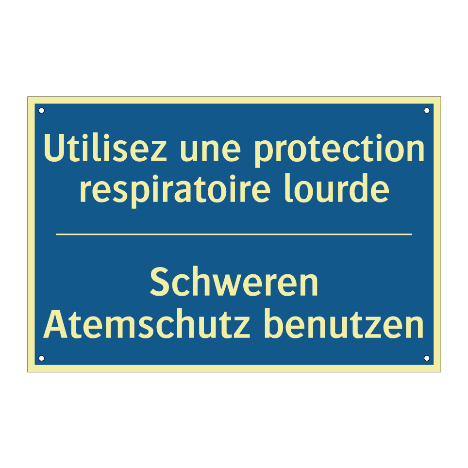 Schweren Atemschutz benutzen - Utilisez une protection respiratoire  /.../