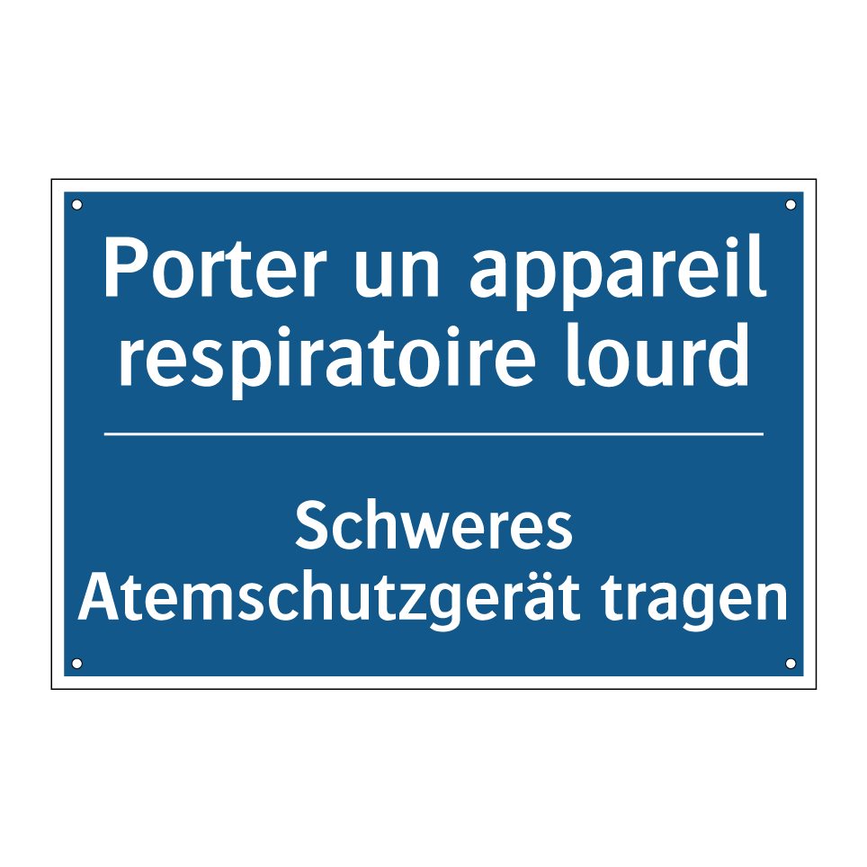 Schweres Atemschutzgerät tragen /.../ - Porter un appareil respiratoire  /.../