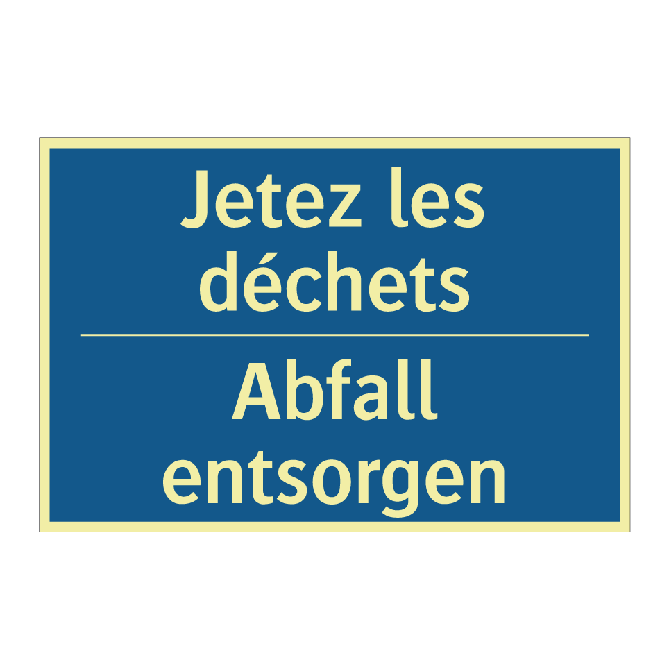 Abfall entsorgen - Jetez les déchets