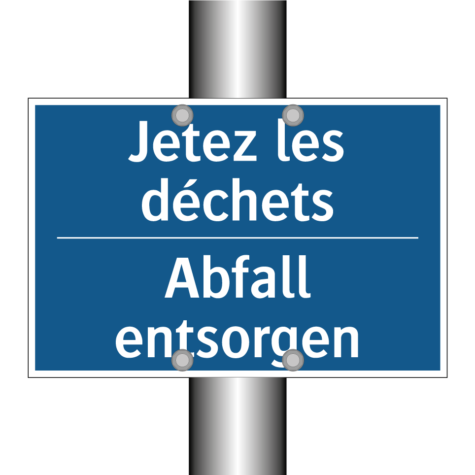 Abfall entsorgen - Jetez les déchets