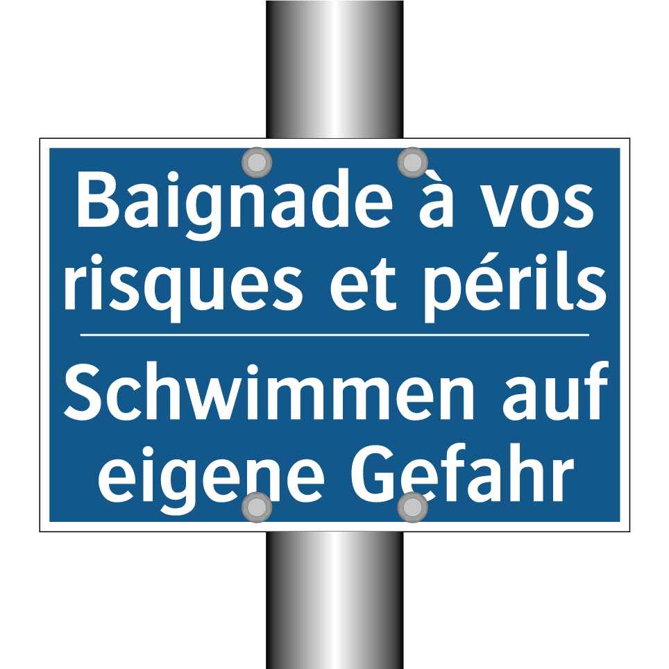 Schwimmen auf eigene Gefahr - Baignade à vos risques et périls /.../