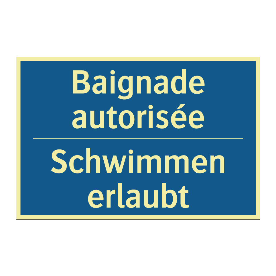 Schwimmen erlaubt - Baignade autorisée