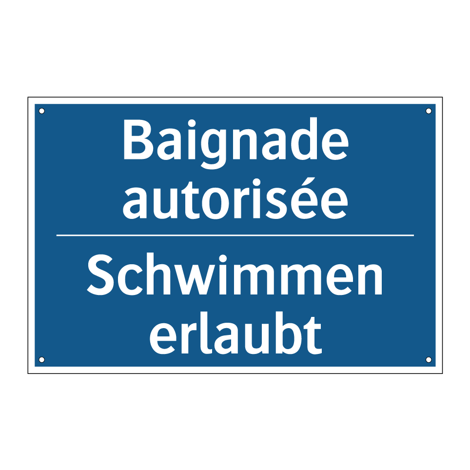 Schwimmen erlaubt - Baignade autorisée