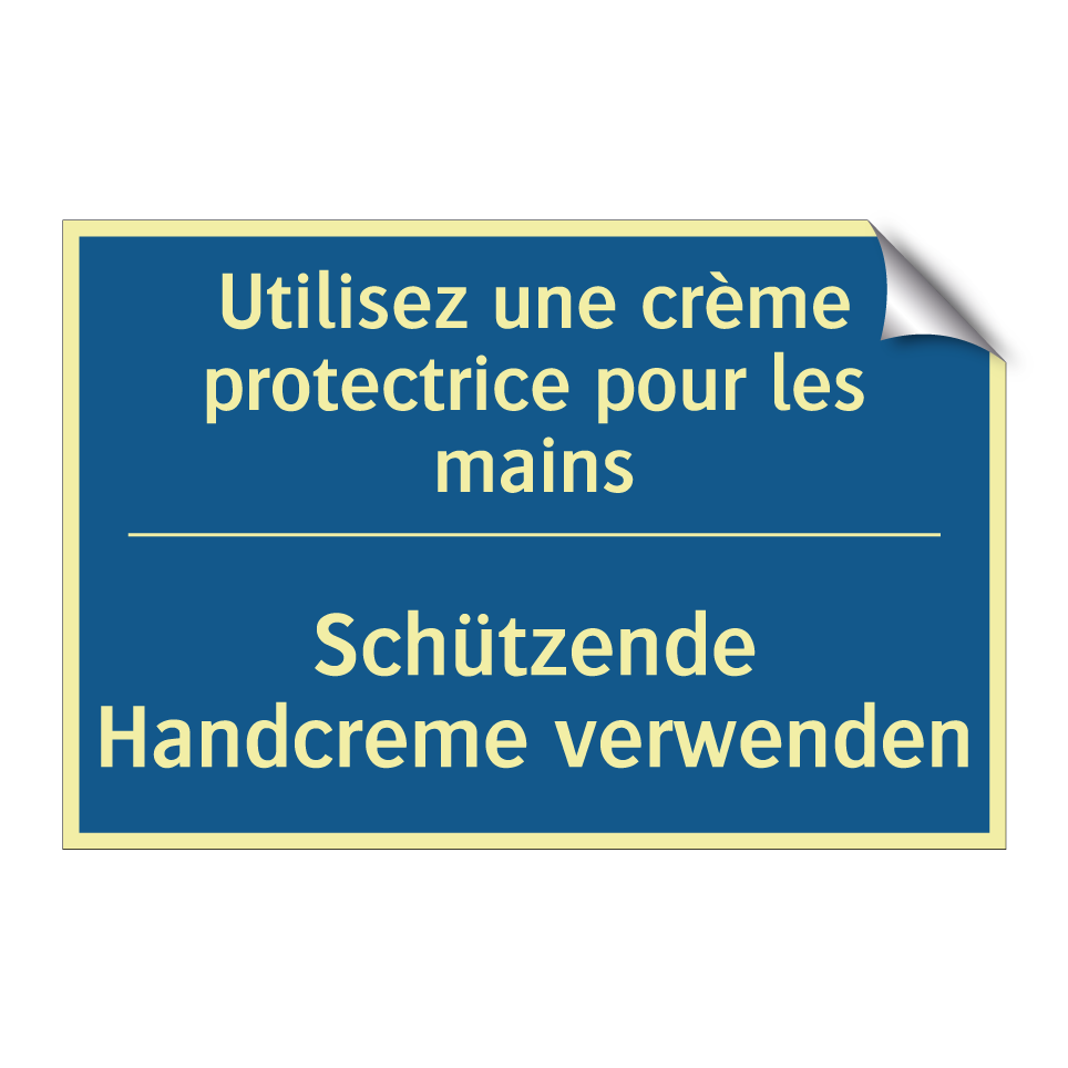 Schützende Handcreme verwenden - Utilisez une crème protectrice  /.../