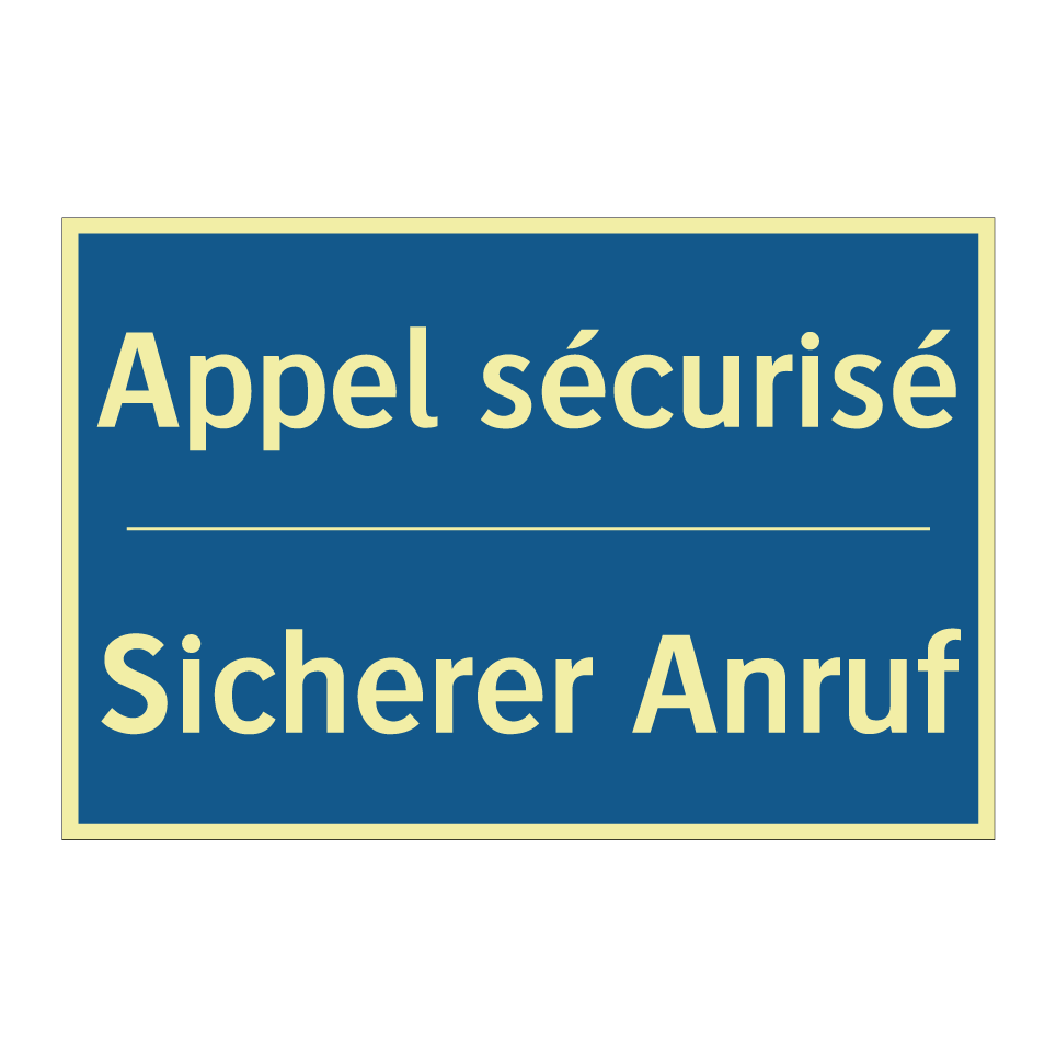 Sicherer Anruf - Appel sécurisé