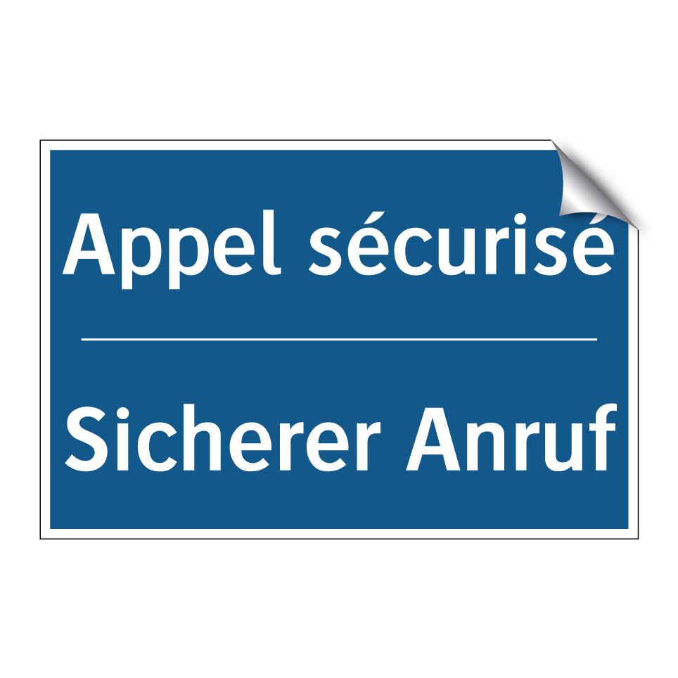 Sicherer Anruf - Appel sécurisé