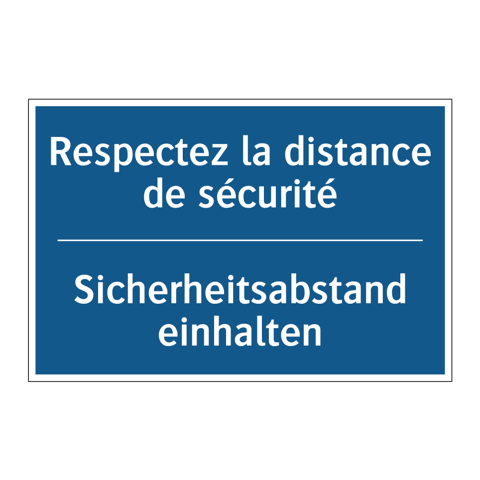 Sicherheitsabstand einhalten - Respectez la distance de sécurité /.../