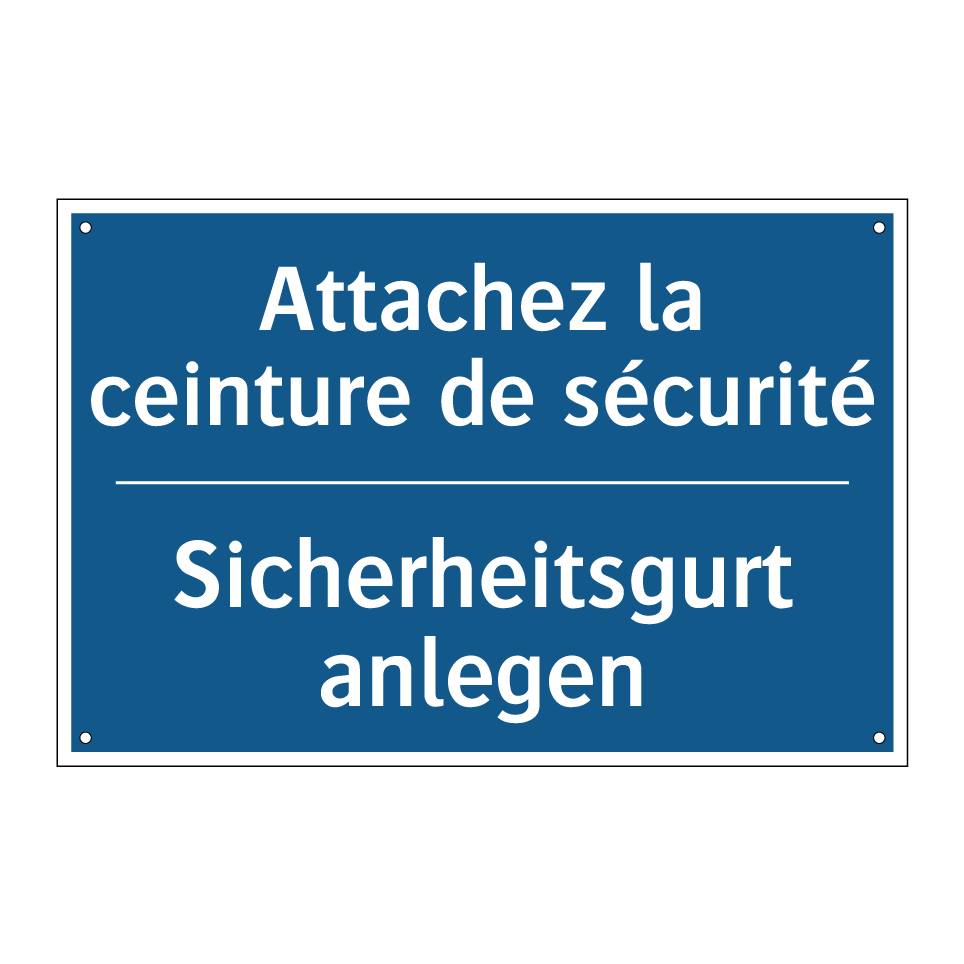 Sicherheitsgurt anlegen - Attachez la ceinture de sécurité /.../