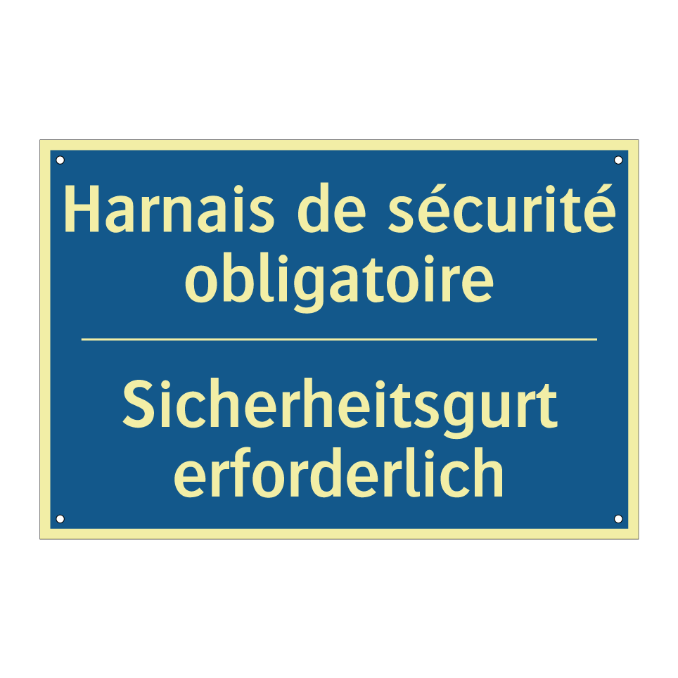 Sicherheitsgurt erforderlich - Ceinture de sécurité obligatoire /.../