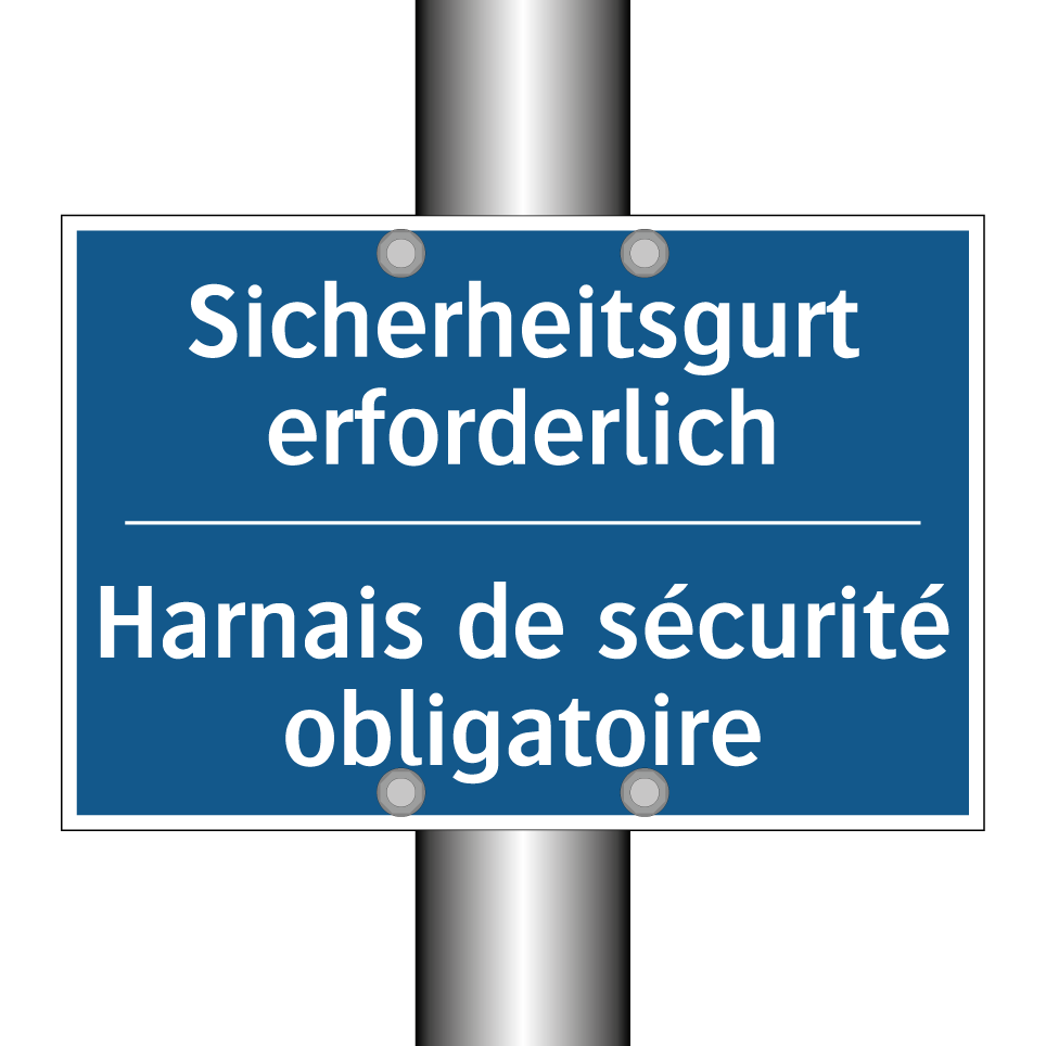 Sicherheitsgurt erforderlich - Harnais de sécurité obligatoire /.../