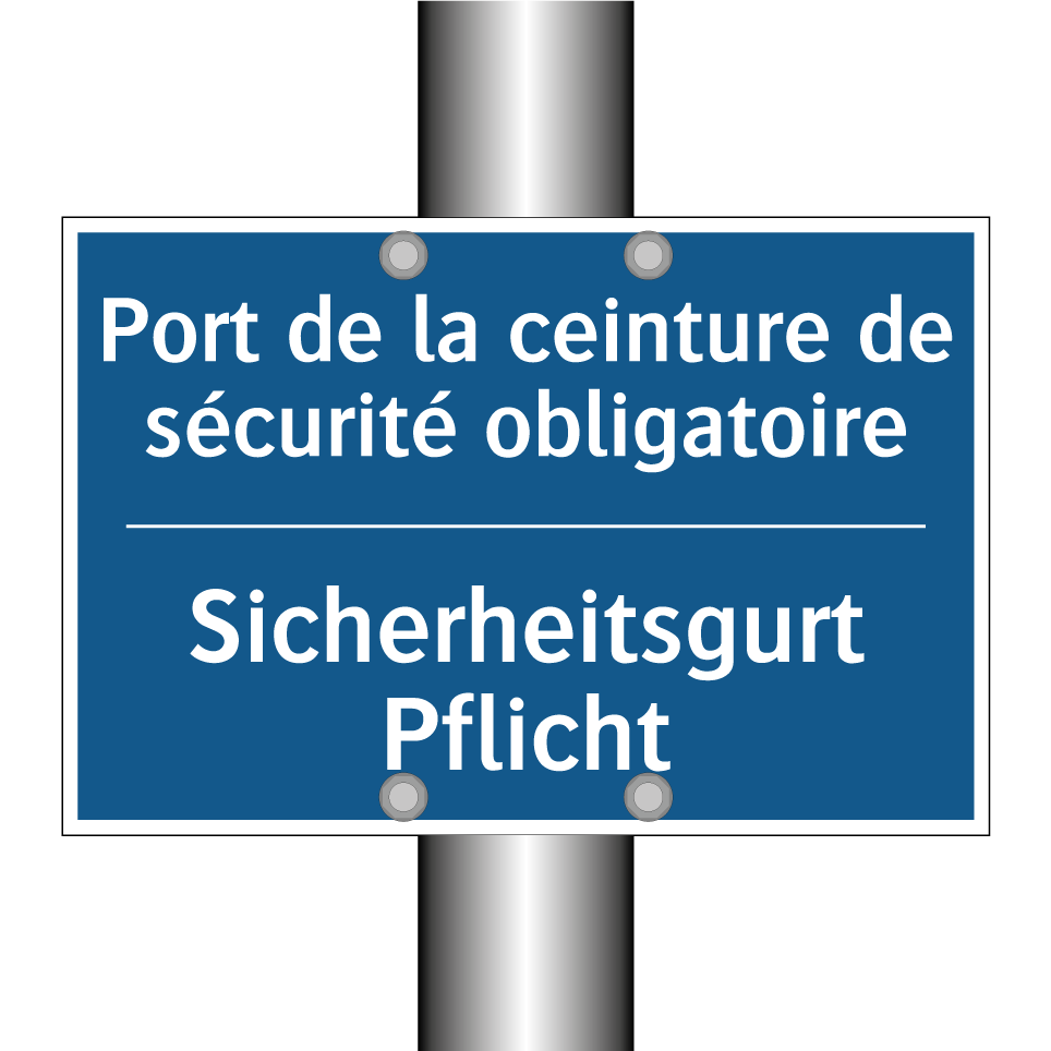 Sicherheitsgurt Pflicht - Port de la ceinture de sécurité  /.../