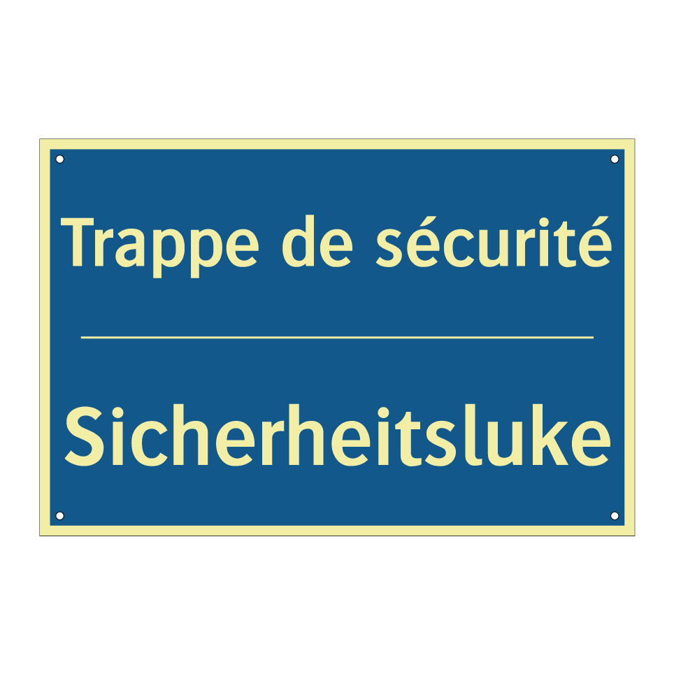 Sicherheitsluke - Trappe de sécurité