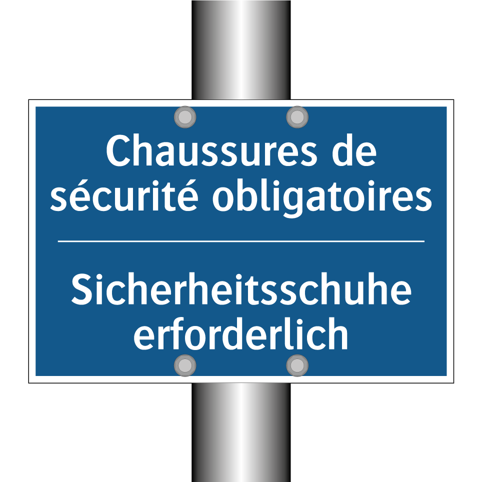 Sicherheitsschuhe erforderlich - Chaussures de sécurité obligatoires /.../
