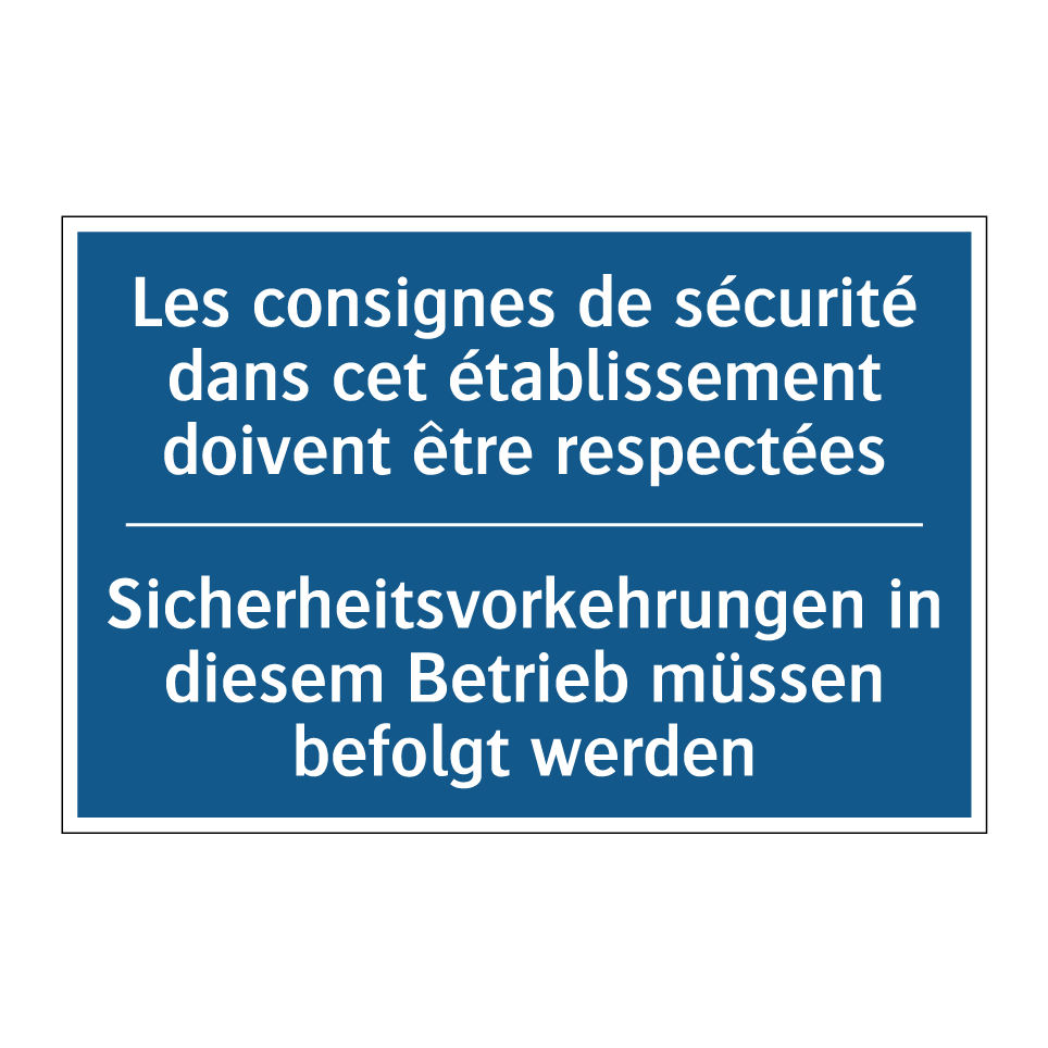 Sicherheitsvorkehrungen in diesem  /.../ - Les consignes de sécurité dans  /.../