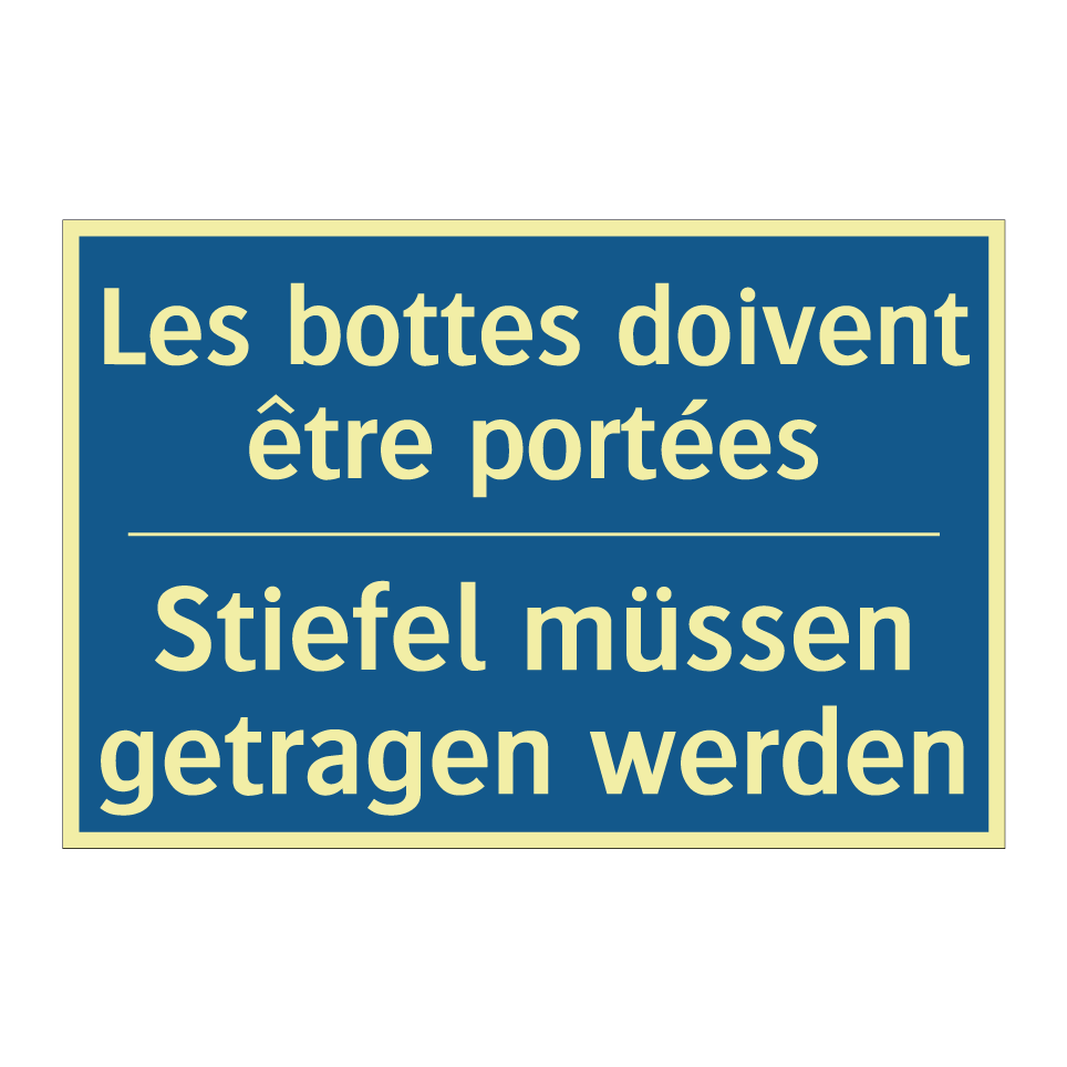 Stiefel müssen getragen werden - Les bottes doivent être portées /.../