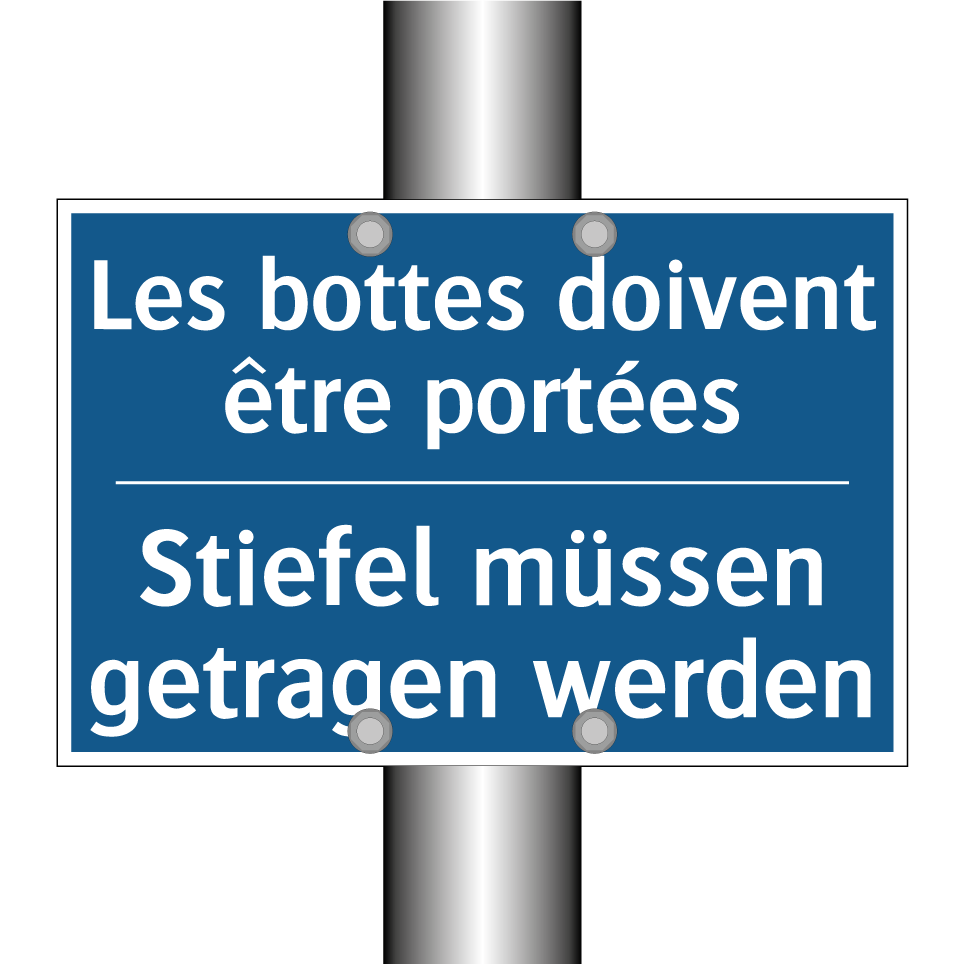 Stiefel müssen getragen werden - Les bottes doivent être portées /.../