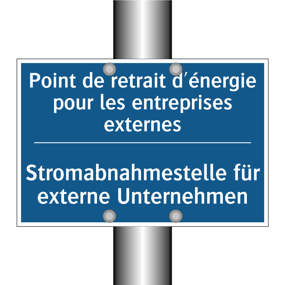Stromabnahmestelle für externe  /.../ - Point de retrait d'énergie pour  /.../