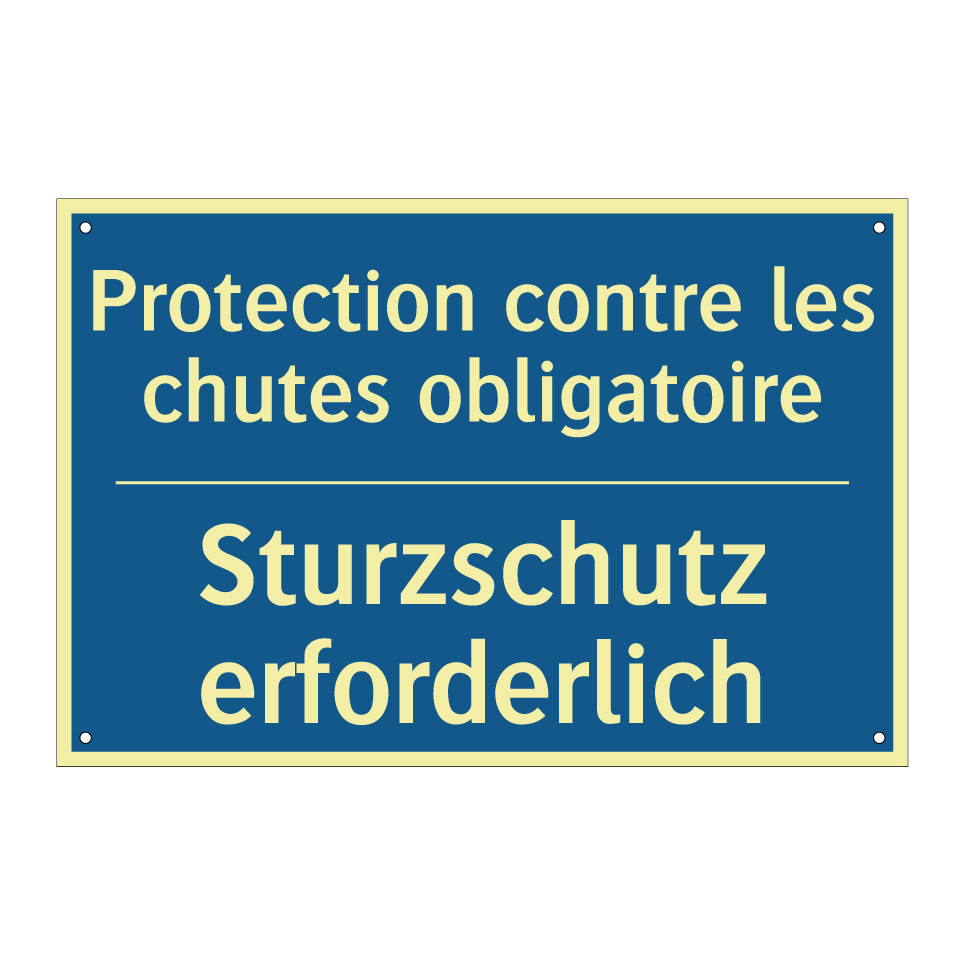 Sturzschutz erforderlich - Protection contre les chutes obligatoire /.../