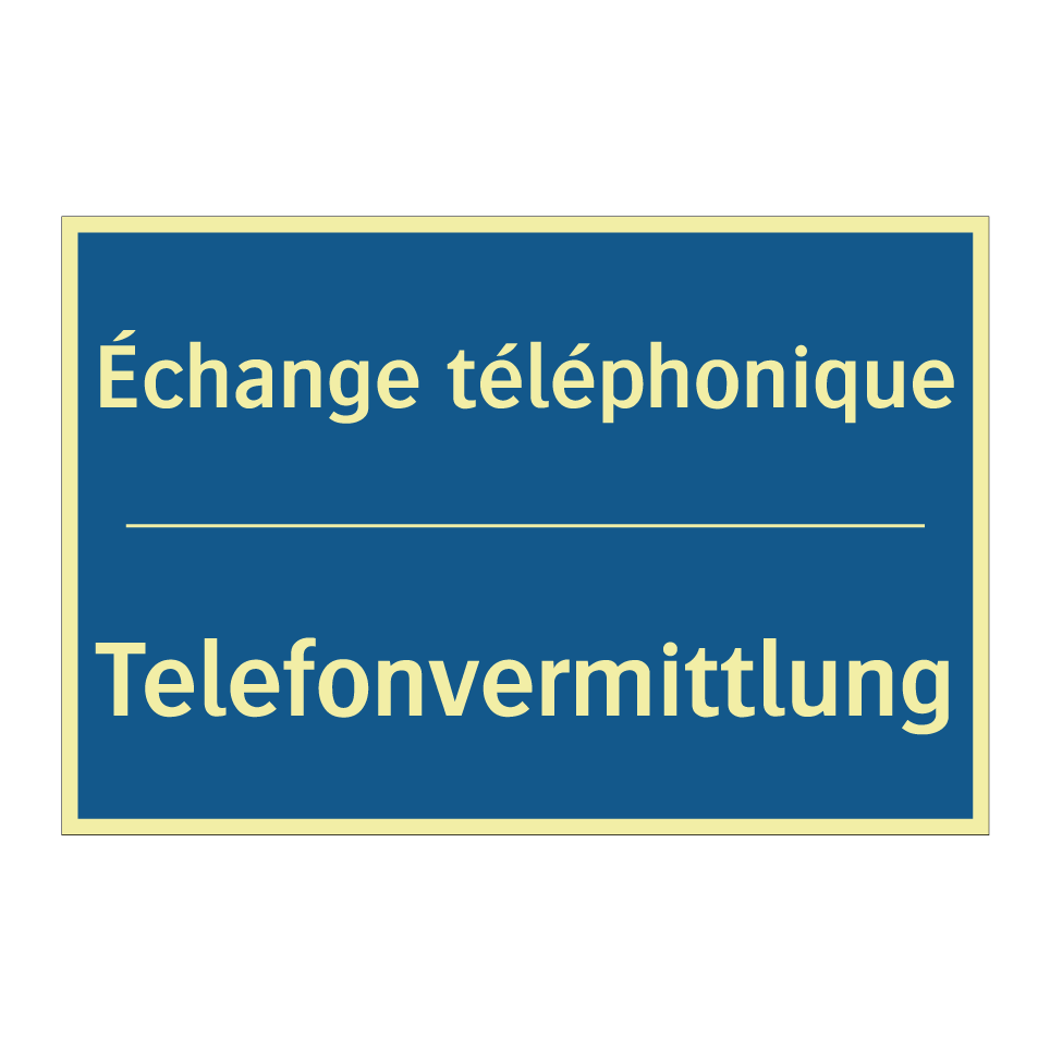 Telefonvermittlung - Échange téléphonique