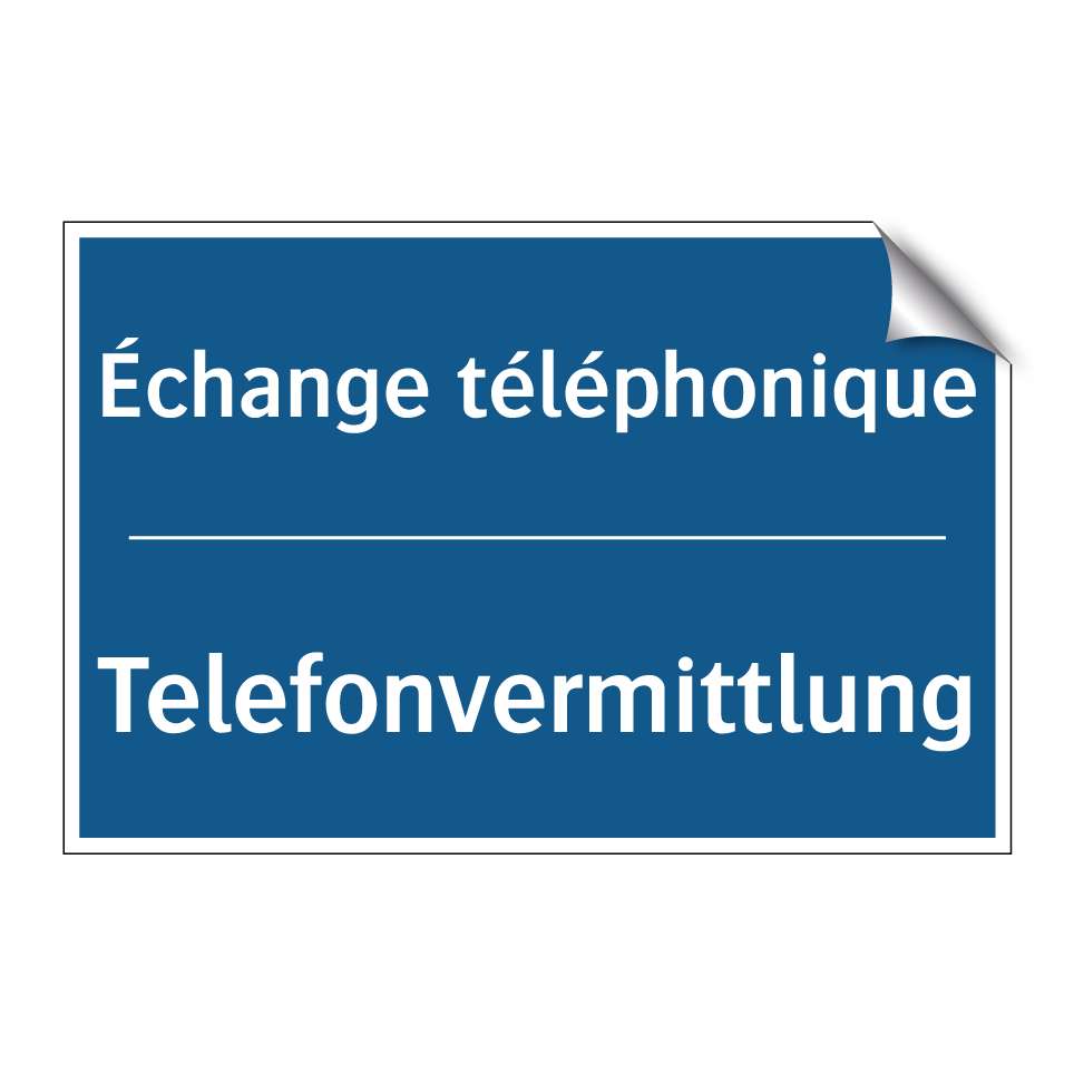 Telefonvermittlung - Échange téléphonique
