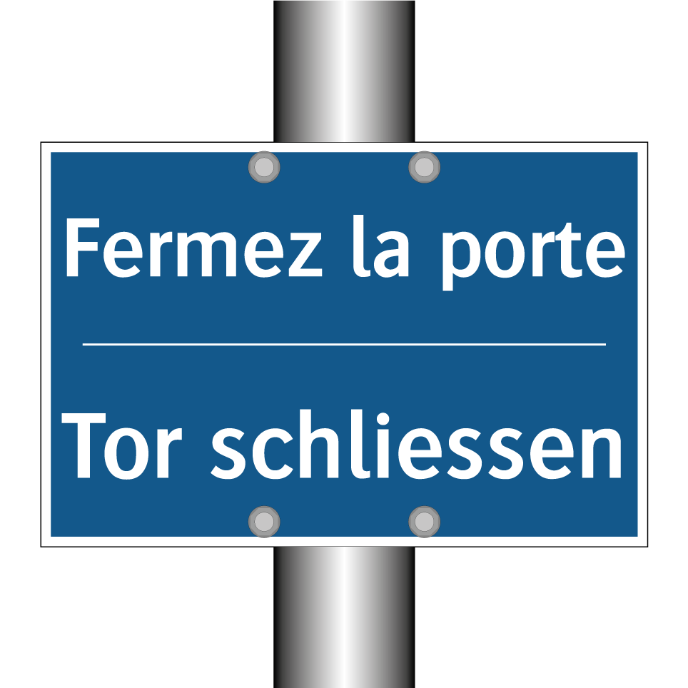Tor schliessen - Fermez la porte