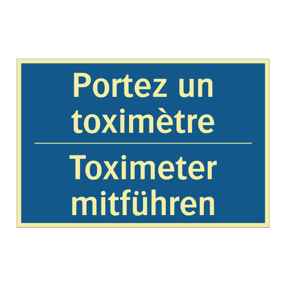 Toximeter mitführen - Portez un toximètre