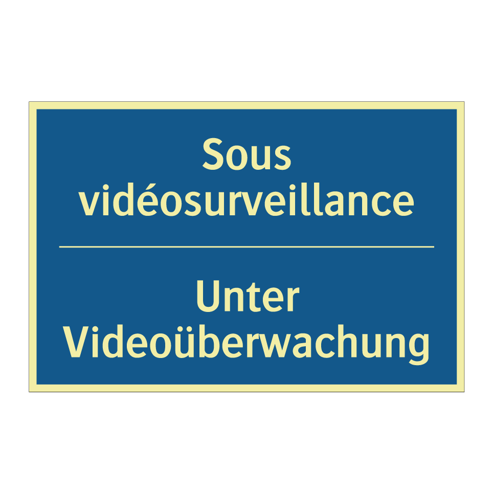 Unter Videoüberwachung - Sous vidéosurveillance