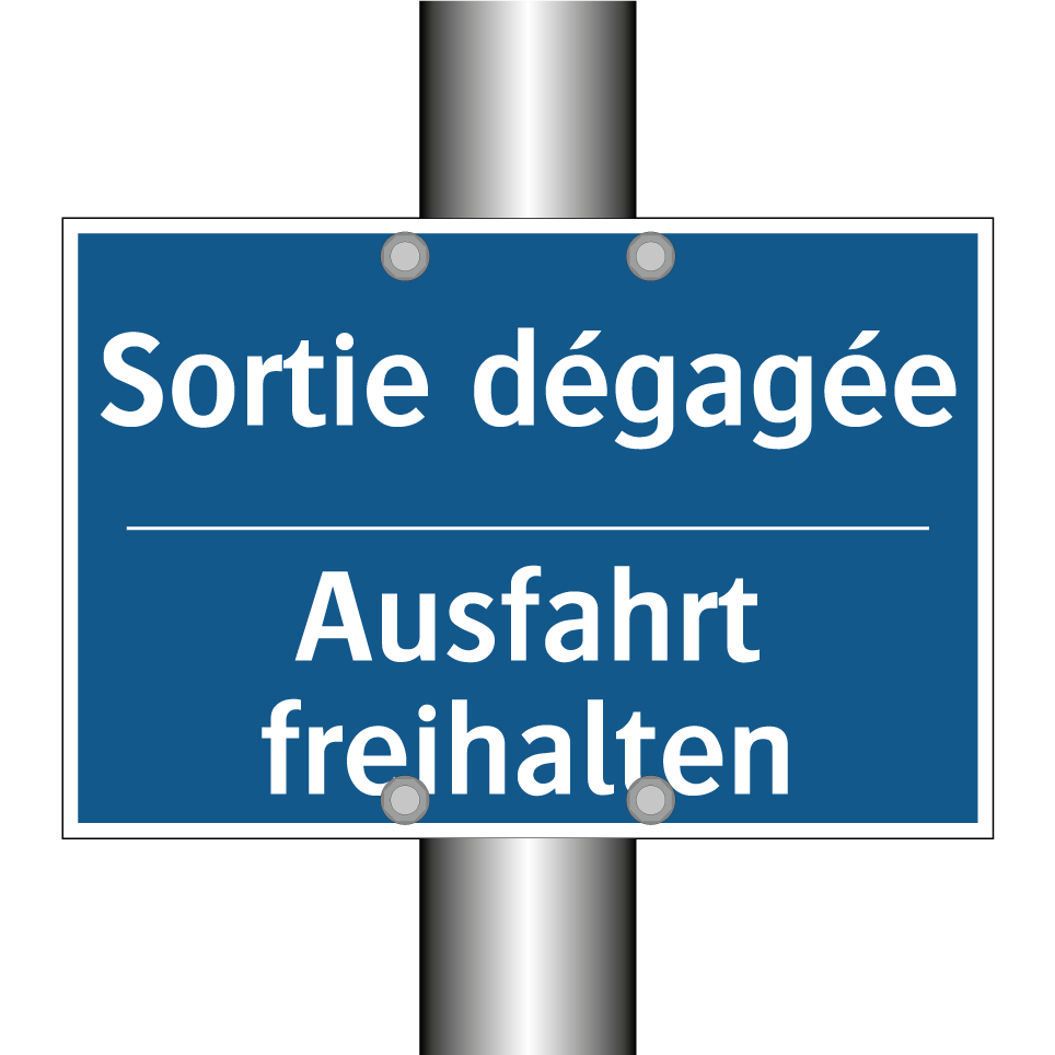 Ausfahrt freihalten - Sortie dégagée