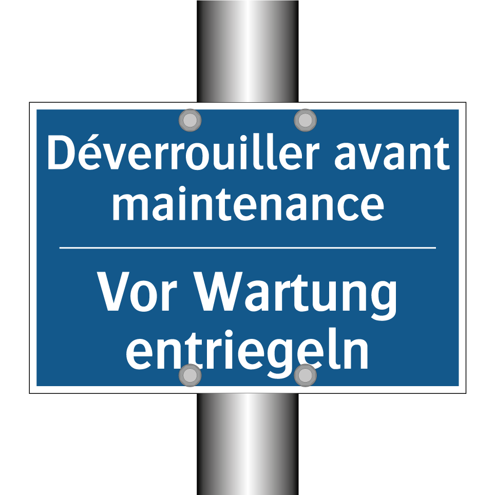 Vor Wartung entriegeln - Déverrouiller avant maintenance /.../