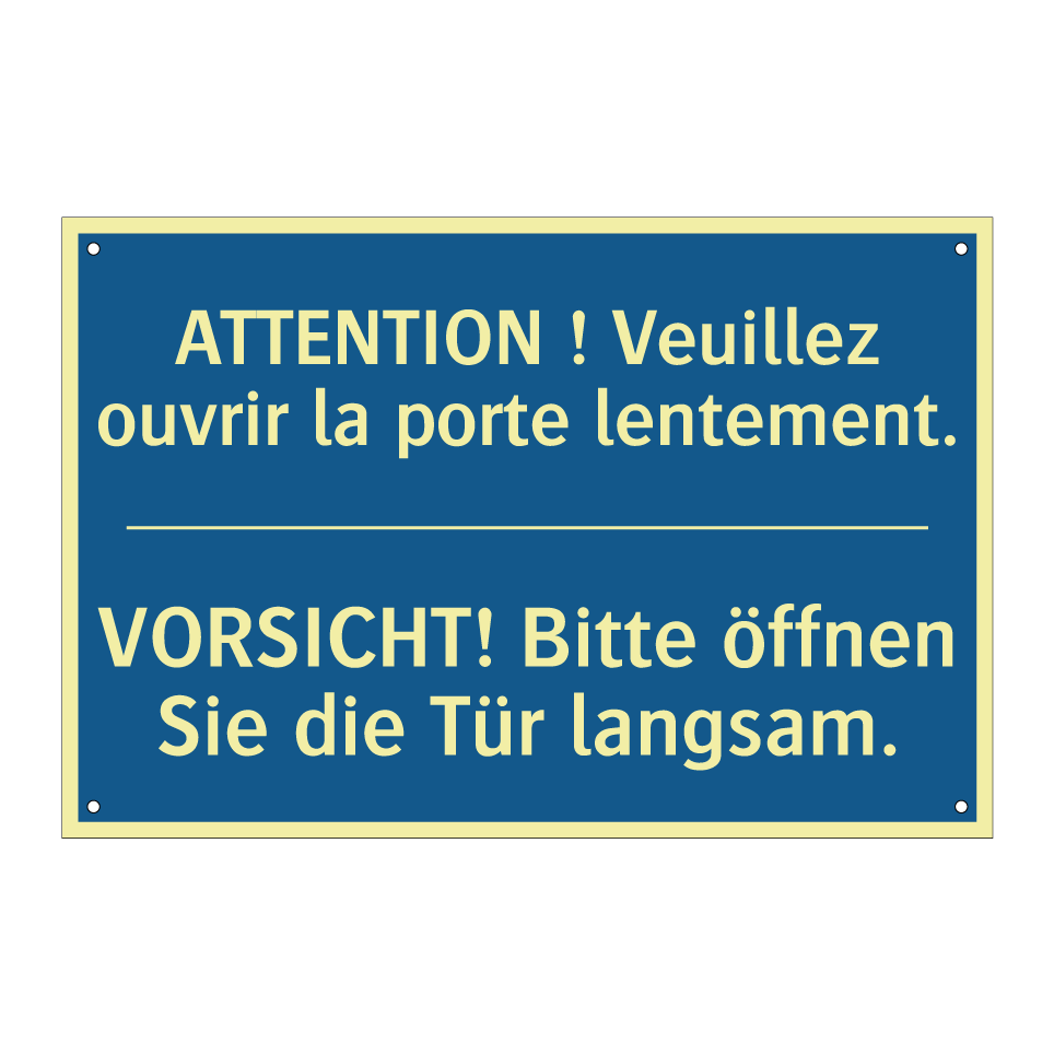 VORSICHT! Bitte öffnen Sie die  /.../ - ATTENTION ! Veuillez ouvrir la  /.../
