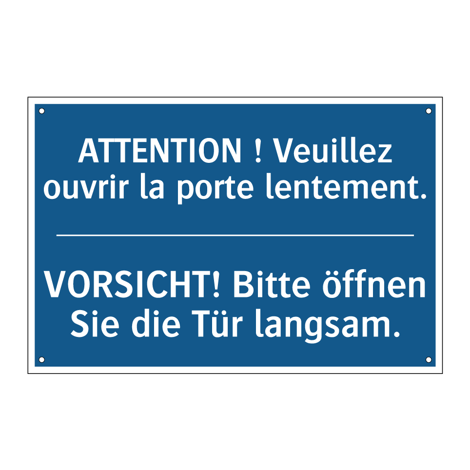 VORSICHT! Bitte öffnen Sie die  /.../ - ATTENTION ! Veuillez ouvrir la  /.../