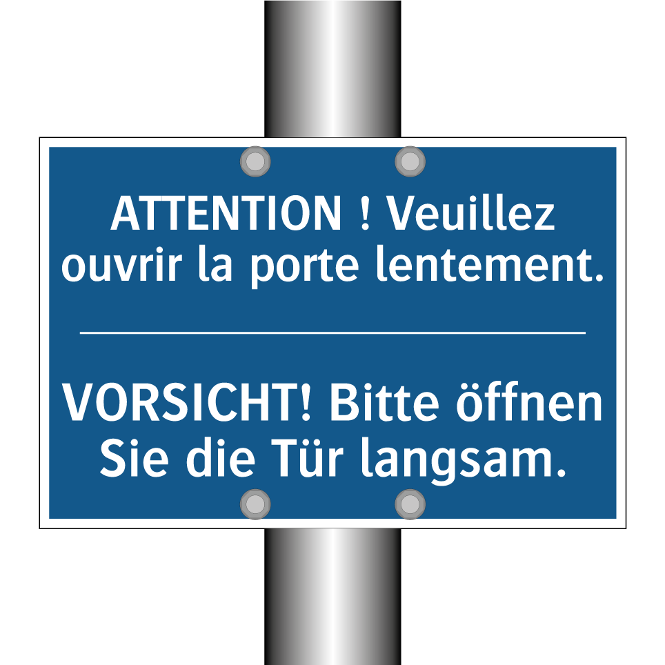 VORSICHT! Bitte öffnen Sie die  /.../ - ATTENTION ! Veuillez ouvrir la  /.../